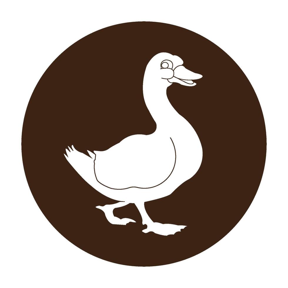 Duck icon design vector