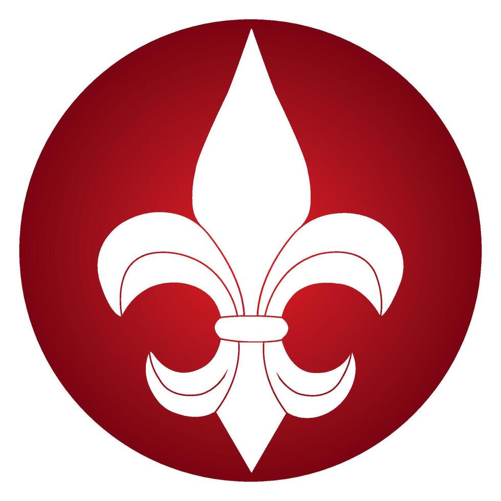 Fleur de lis icon vector