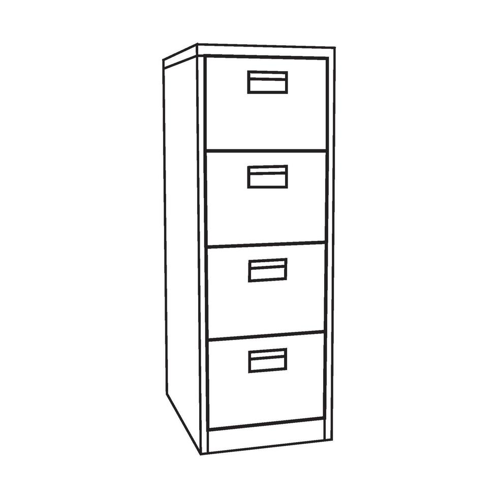 Cabinet cupboard icon vector