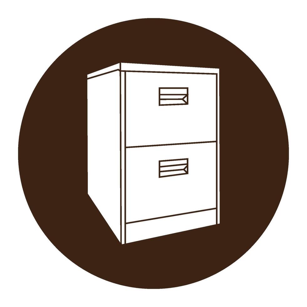 Cabinet cupboard icon vector