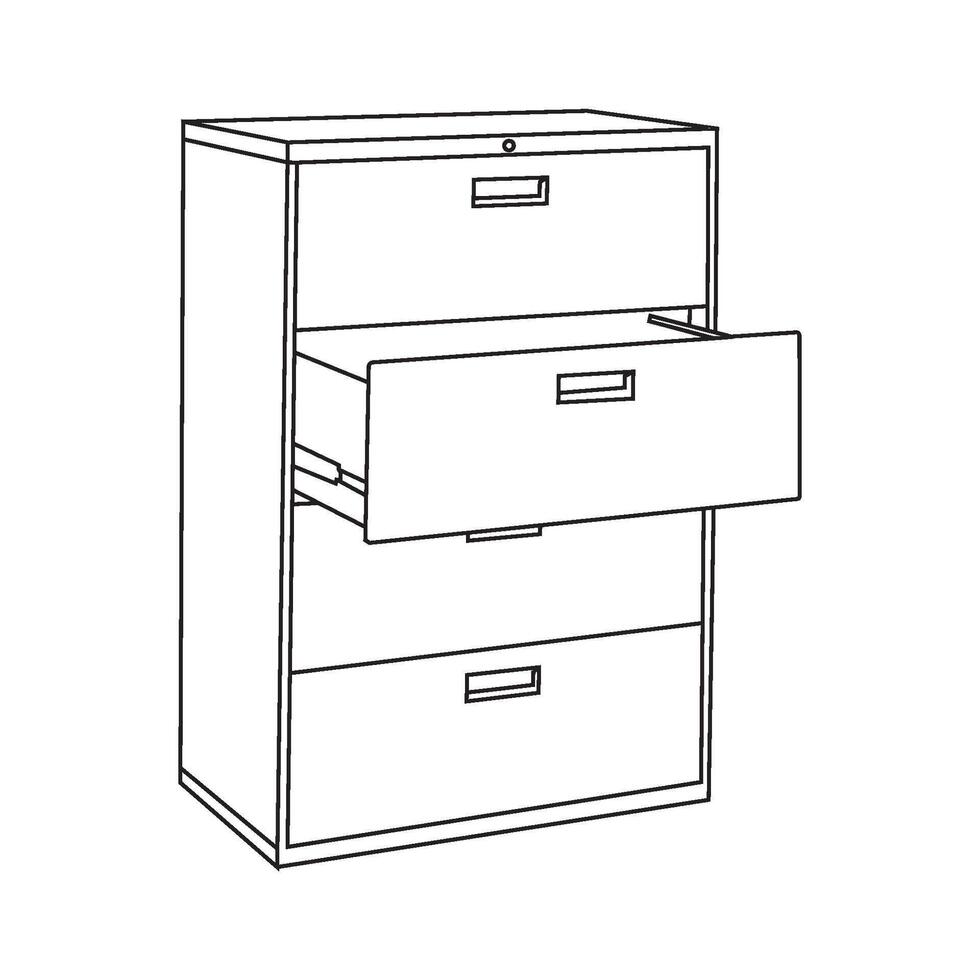 Cabinet cupboard icon vector