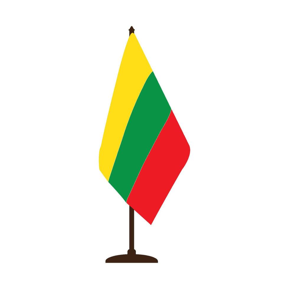Lithuanian flag icon vector