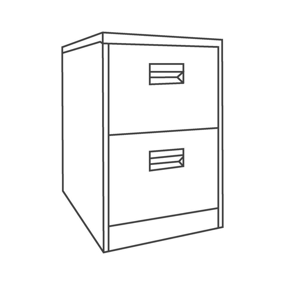 Cabinet cupboard icon vector