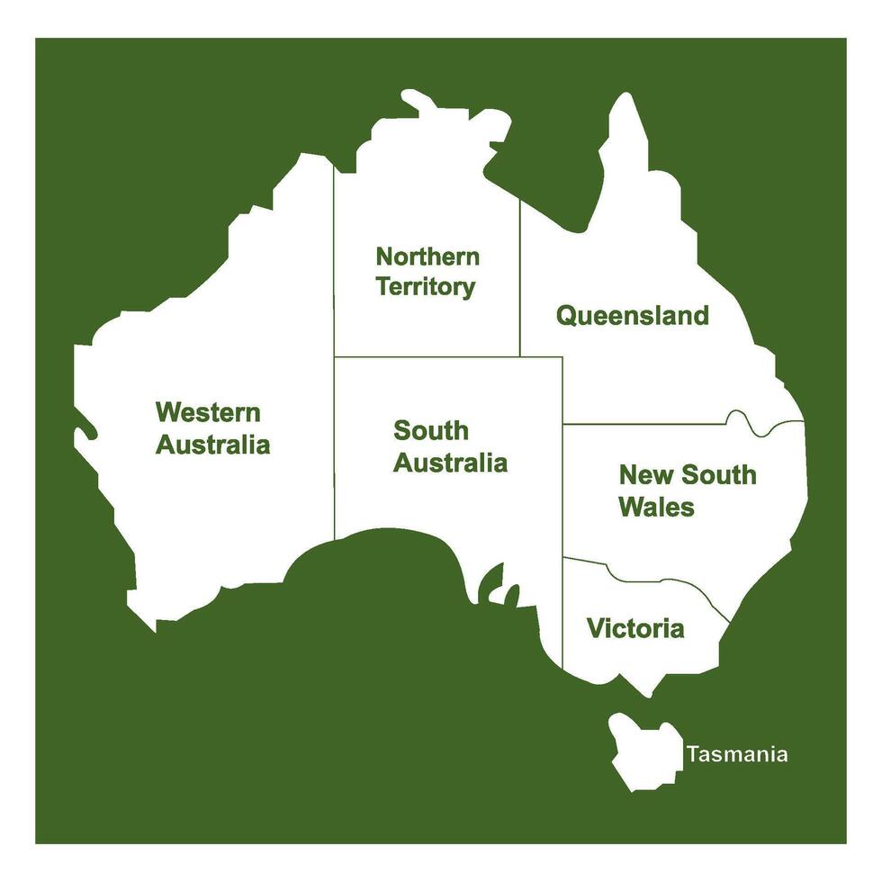 Australia map icon vector