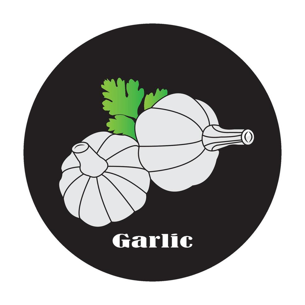 Garlic icon design vector