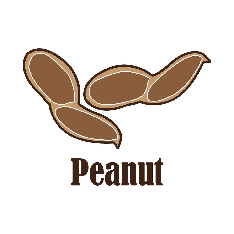 Peanut icon design vector