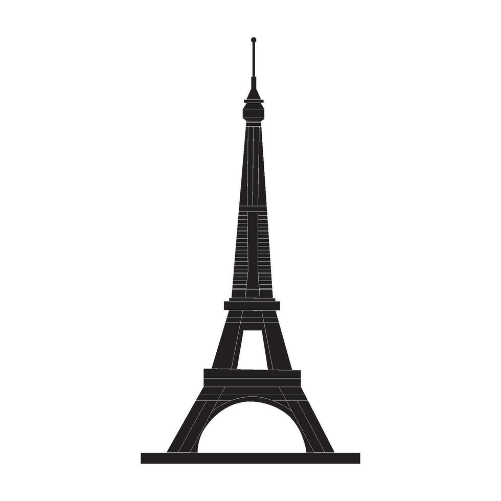 Eiffel tower in Paris icon vector