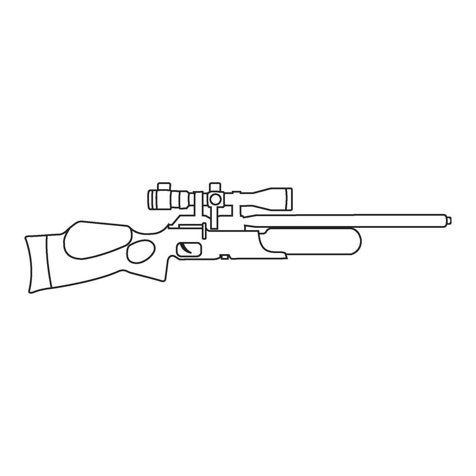 Air rifle icon vector