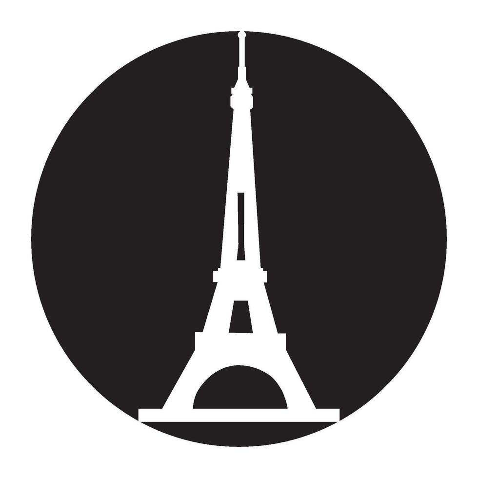 Eiffel tower in Paris icon vector