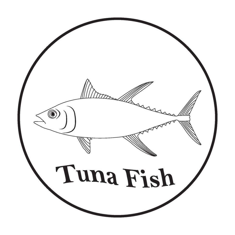 Tuna fish icon vector