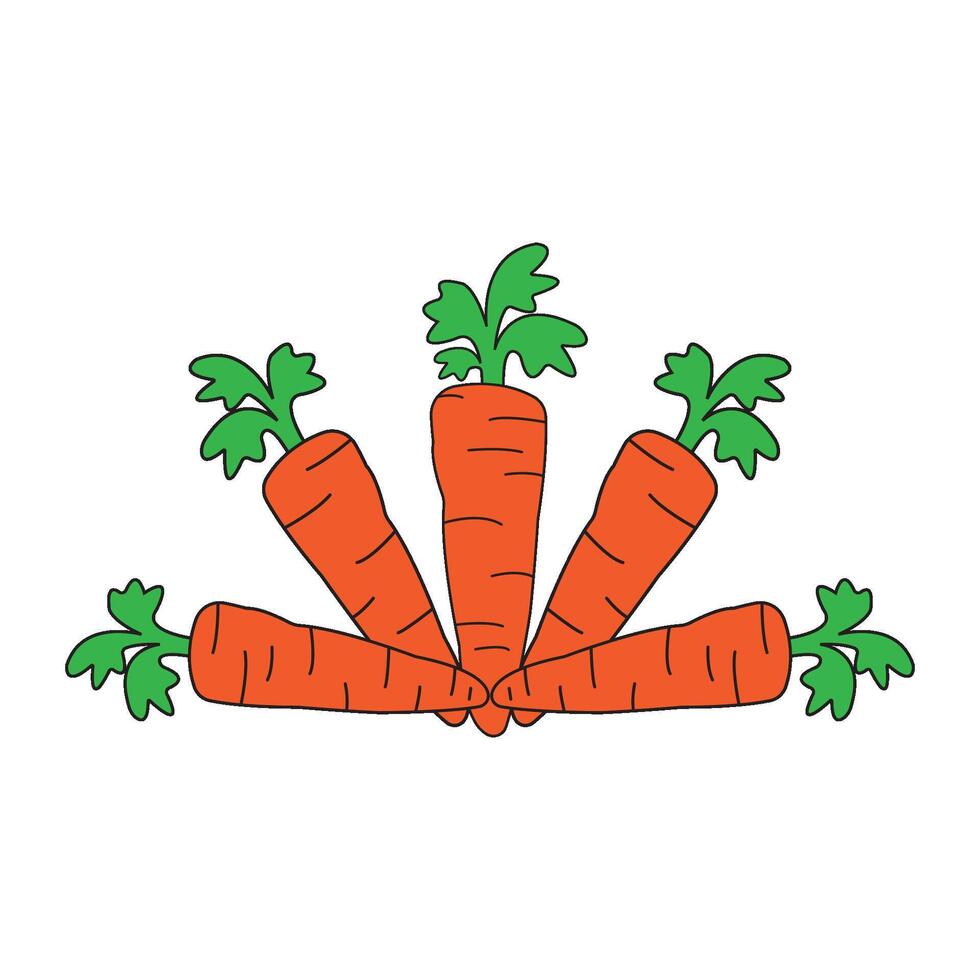 Carrot icon design vector