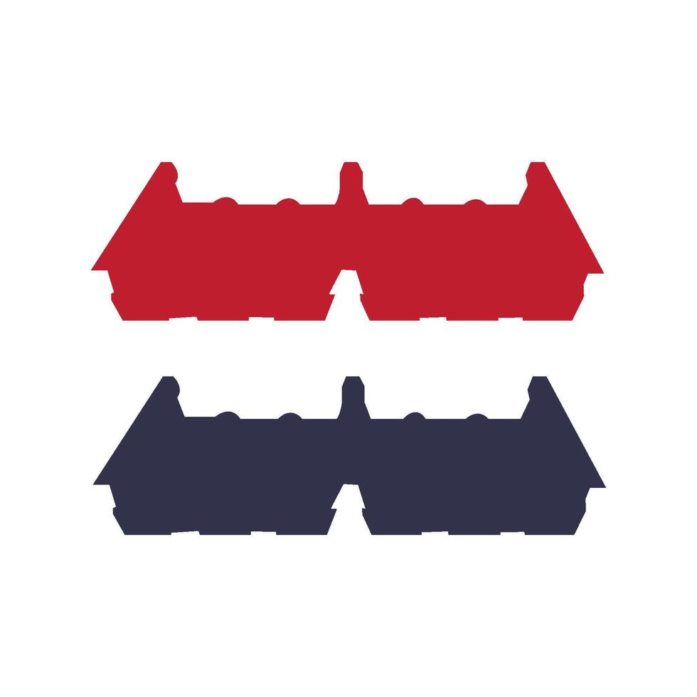 Spandex metal roof icon vector