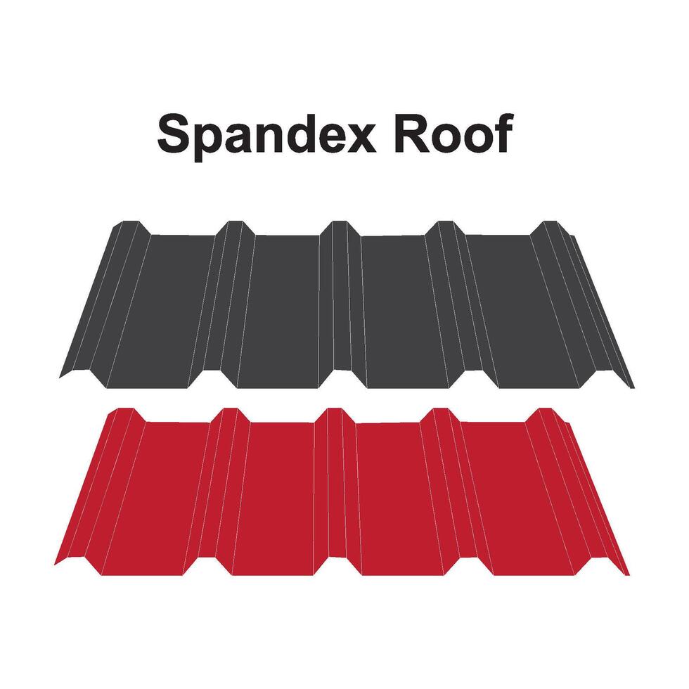 Spandex metal roof icon vector