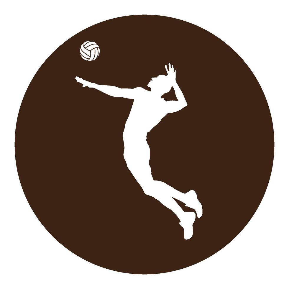 Volley ball player vector