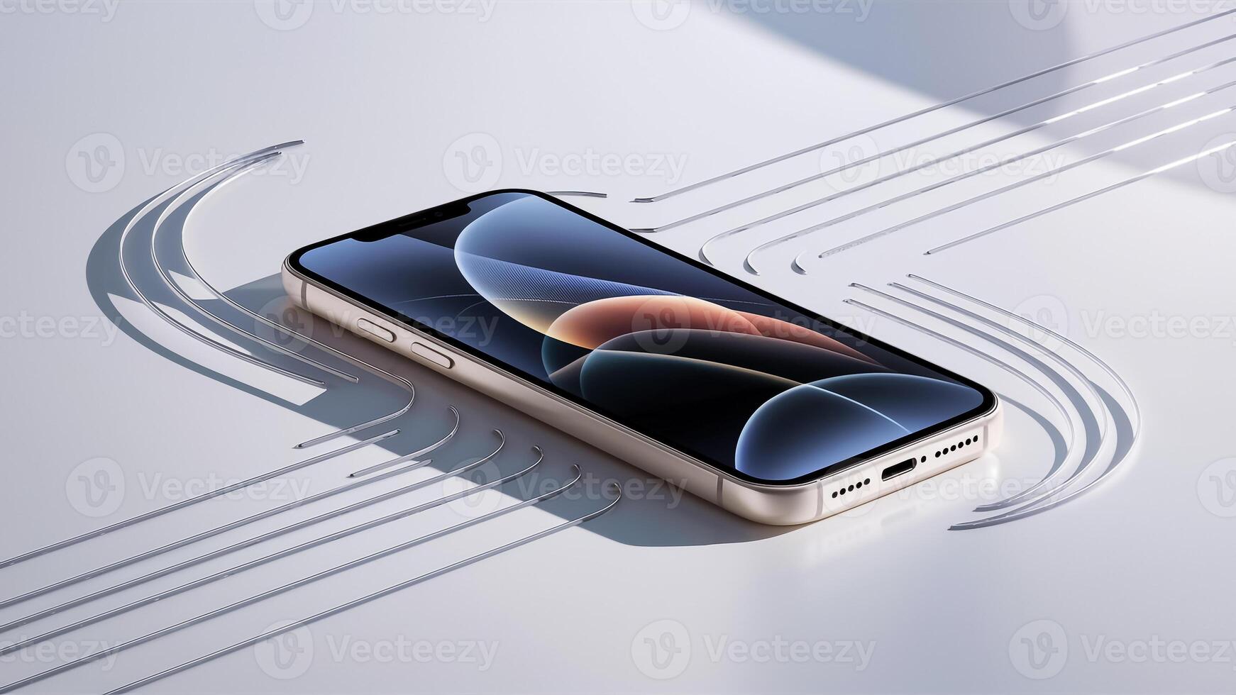iphone 12 pro max with wireless charging photo
