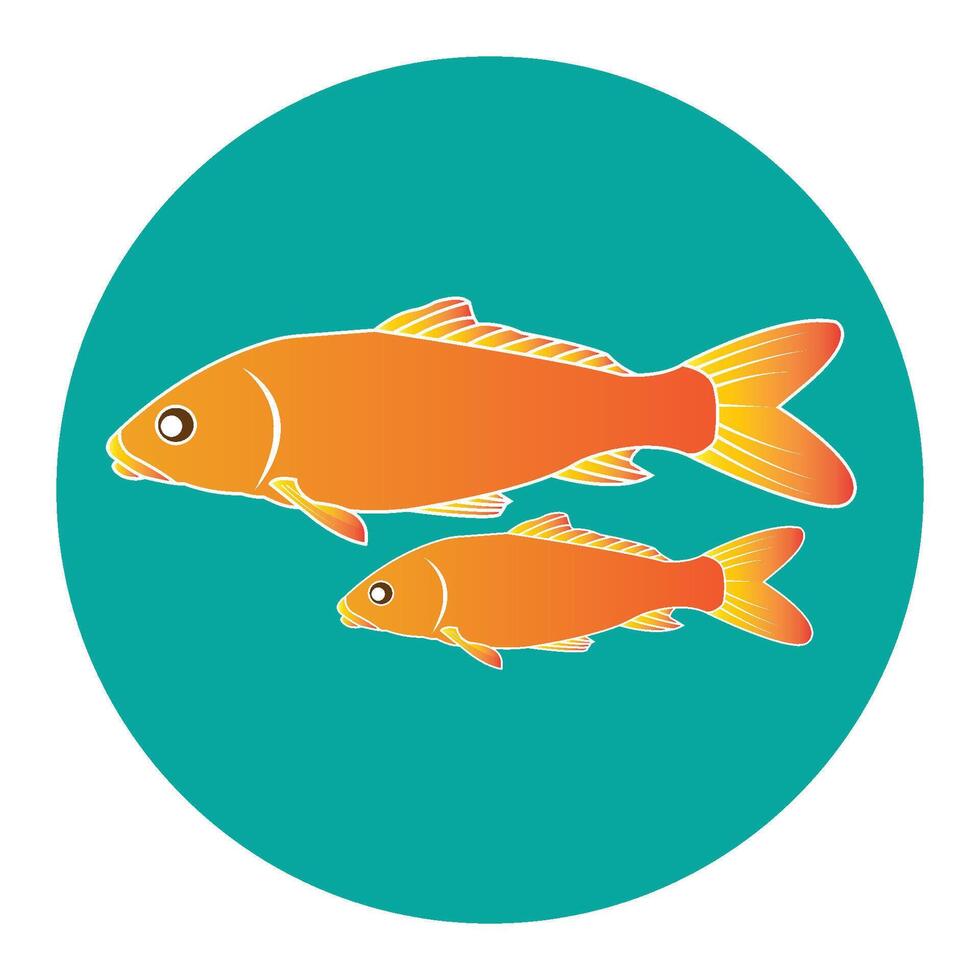 Fish logo design vector