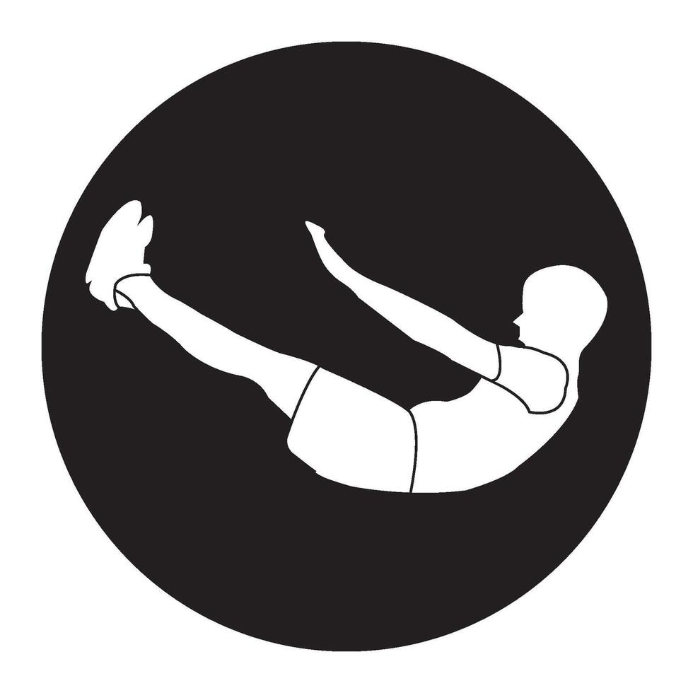 Sit ups icon vector