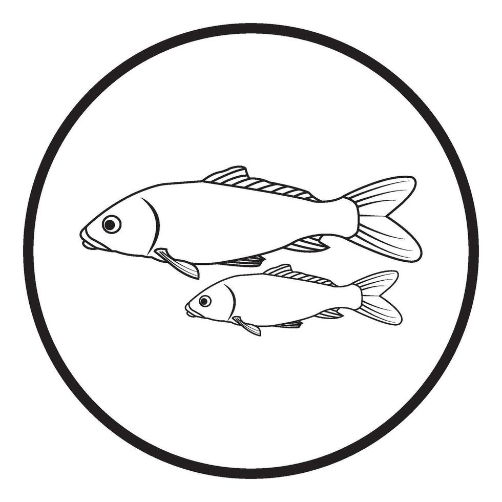 Fish logo design vector