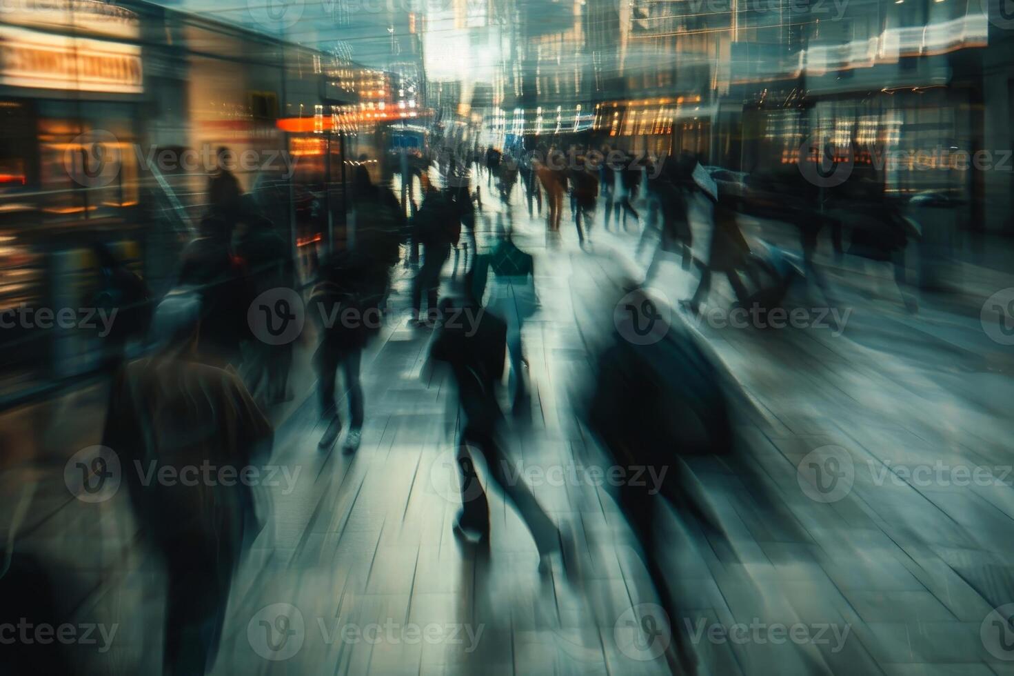 Time rewinds in a localized area people and objects moving backwards in an unnatural yet visually captivating way.AI generate photo