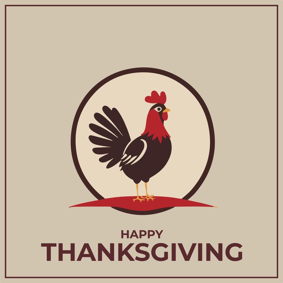 Thanks Giving Day Minimalist Logo Concept vector