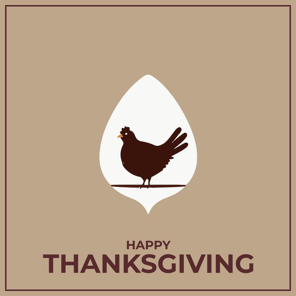 Thanks Giving Day Minimalist Logo Concept vector