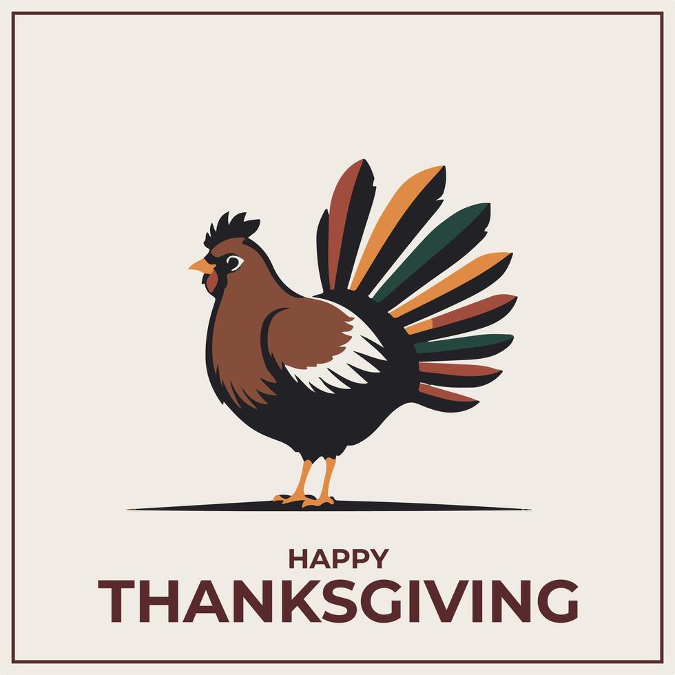 Thanks Giving Day Minimalist Logo Concept vector