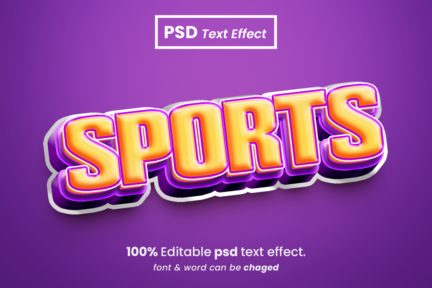 Gamer 3D Editable Text Effect psd