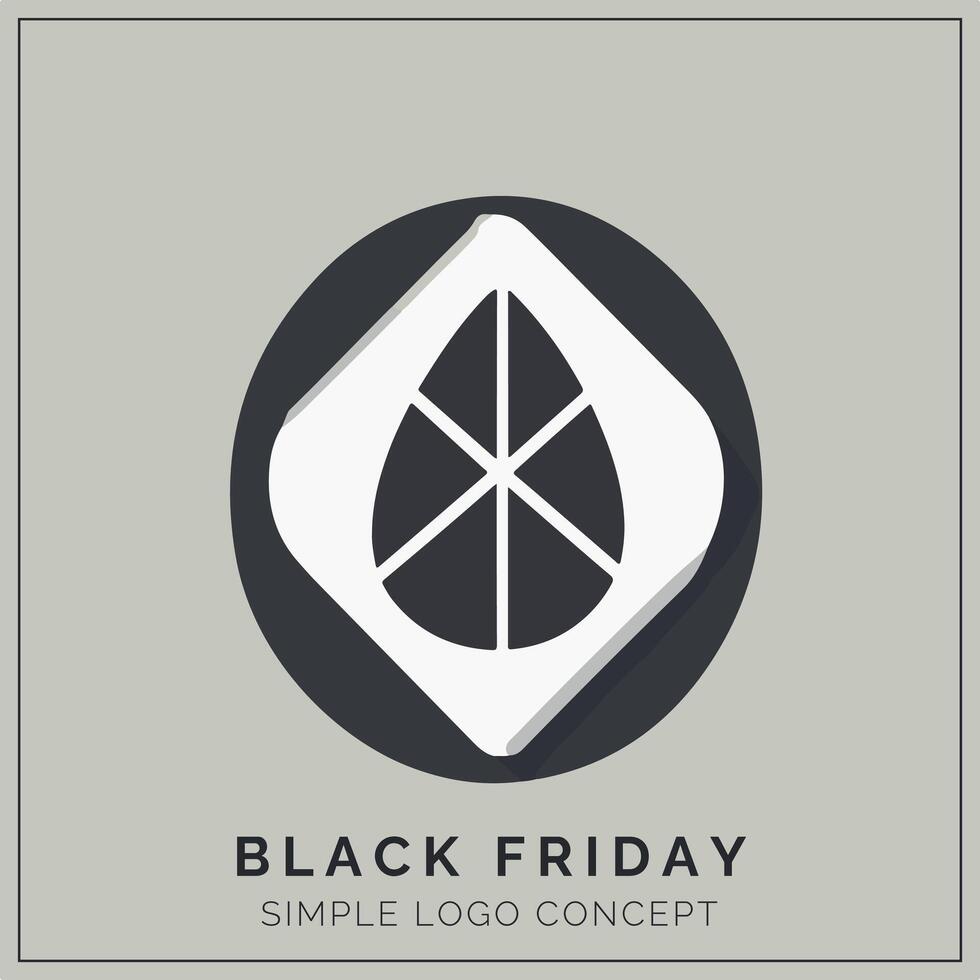 Black Friday Minimalist Logo Concept vector