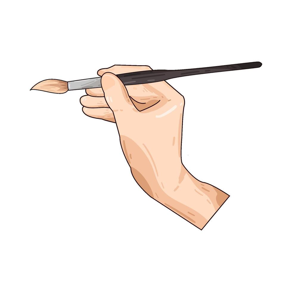 Illustration of paint brush vector