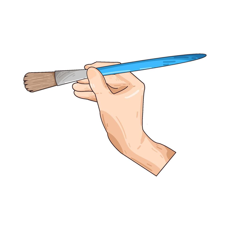 Illustration of paint brush vector