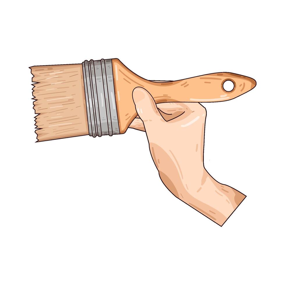 Illustration of paint brush vector