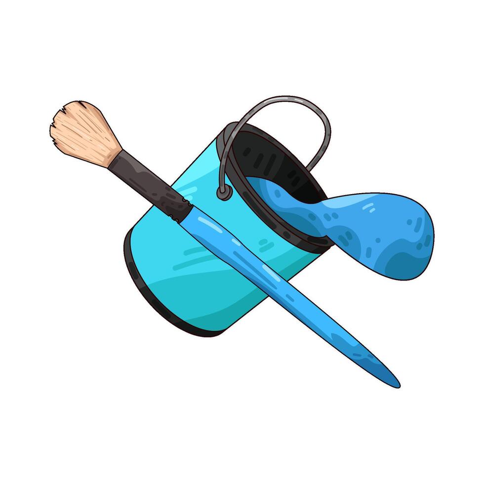 Illustration of paint bucket vector