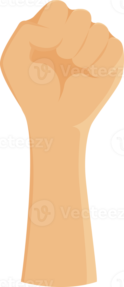 Raise your hand, make a fist png