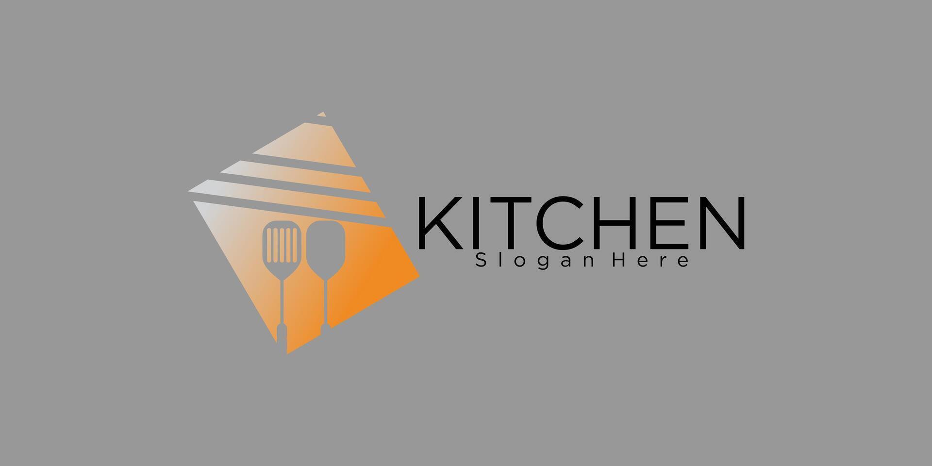 Kitchen Logo. Food Restaurant Logo Set Design Template Collection with unique concept premium vector