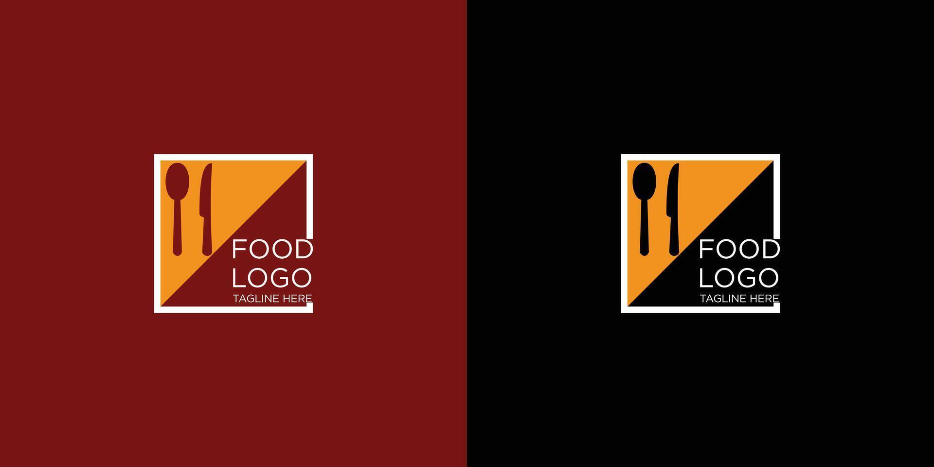 Fast food logo design with creative modern concept premium vector