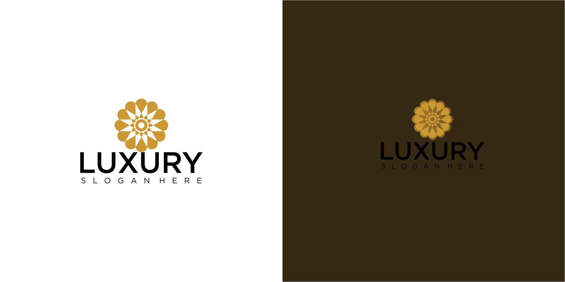 Flower logo design creatife with unique concept premium vector