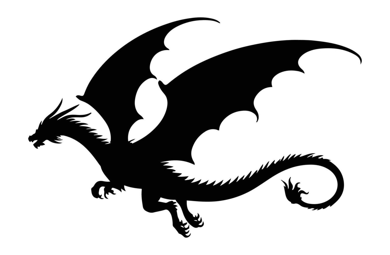Here is an illustration of a Chinese dragon vector