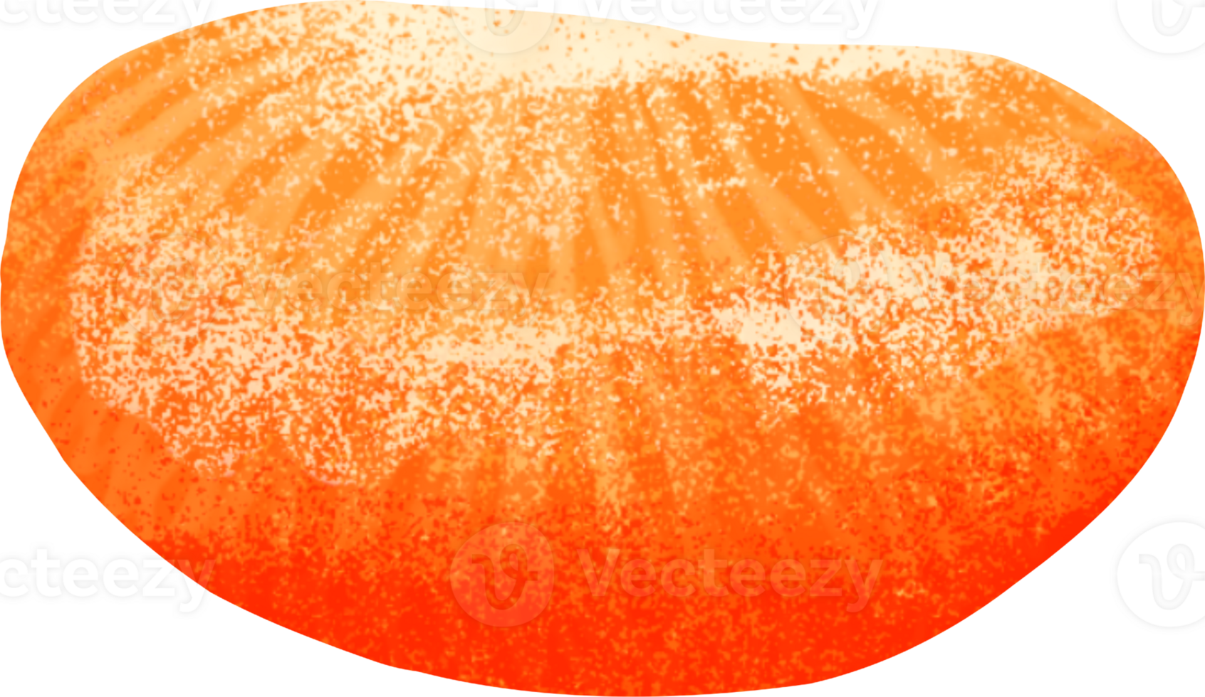 collection of orange fruit watercolor elements png
