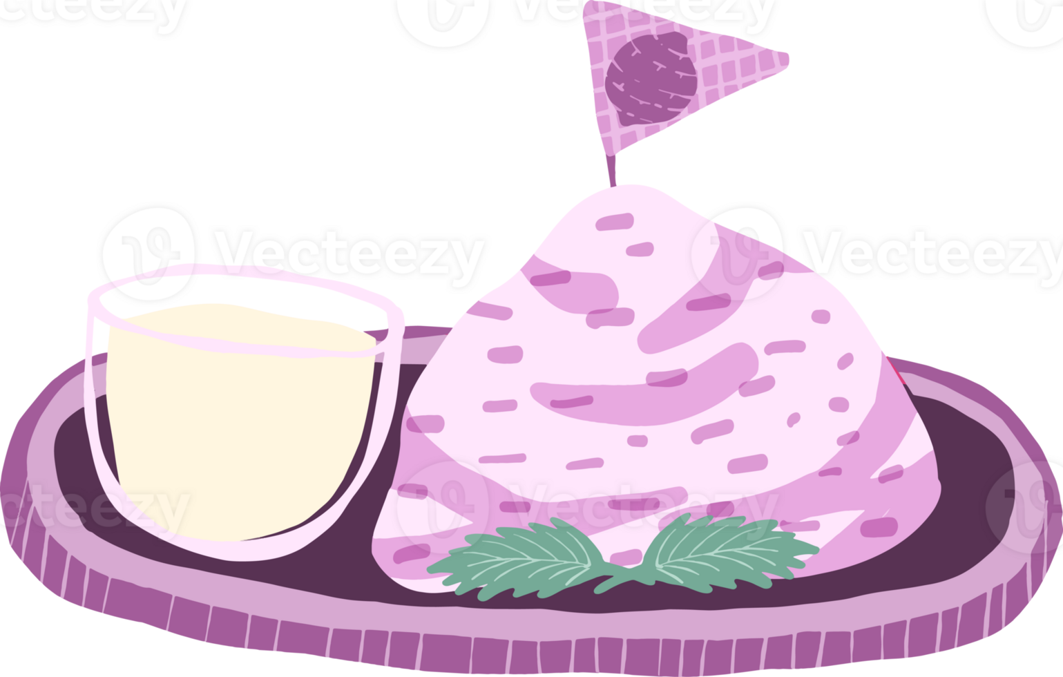 collection of taro elements png