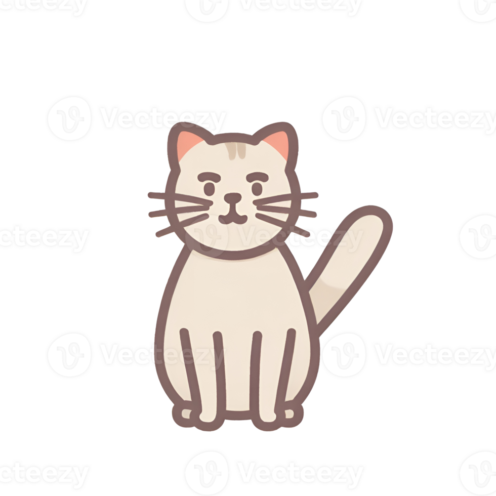 The cat icon has a transparent background and a simple design. It is also convenient and easy to navigate. png