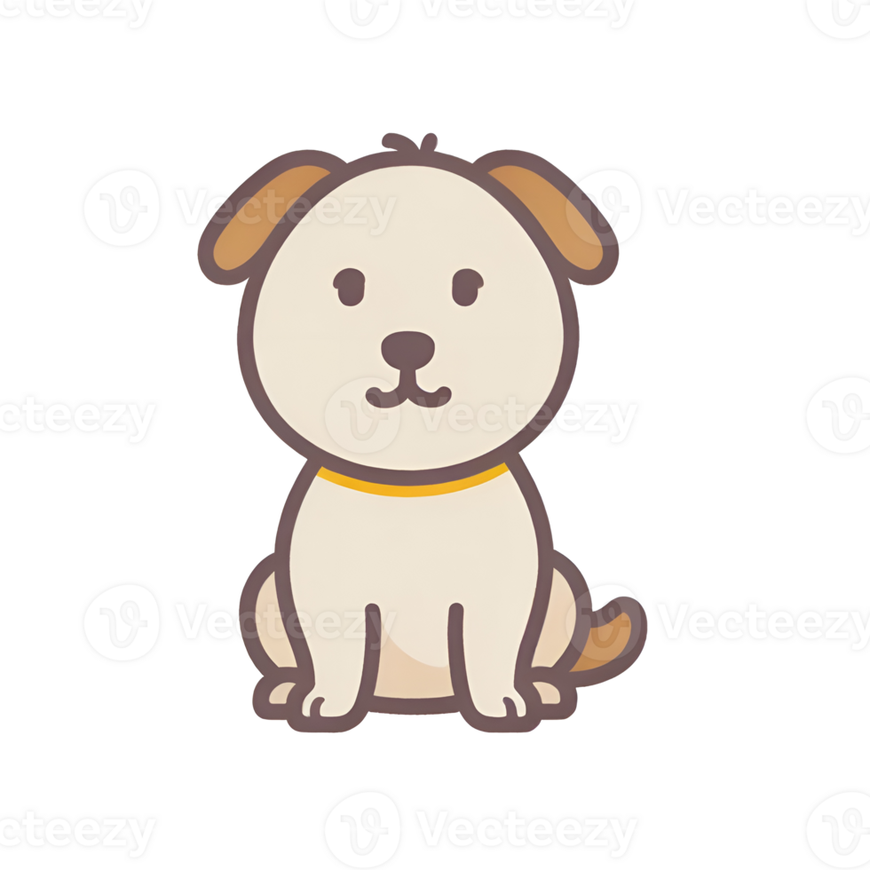 An image of a dog with a transparent background for use as an icon. png