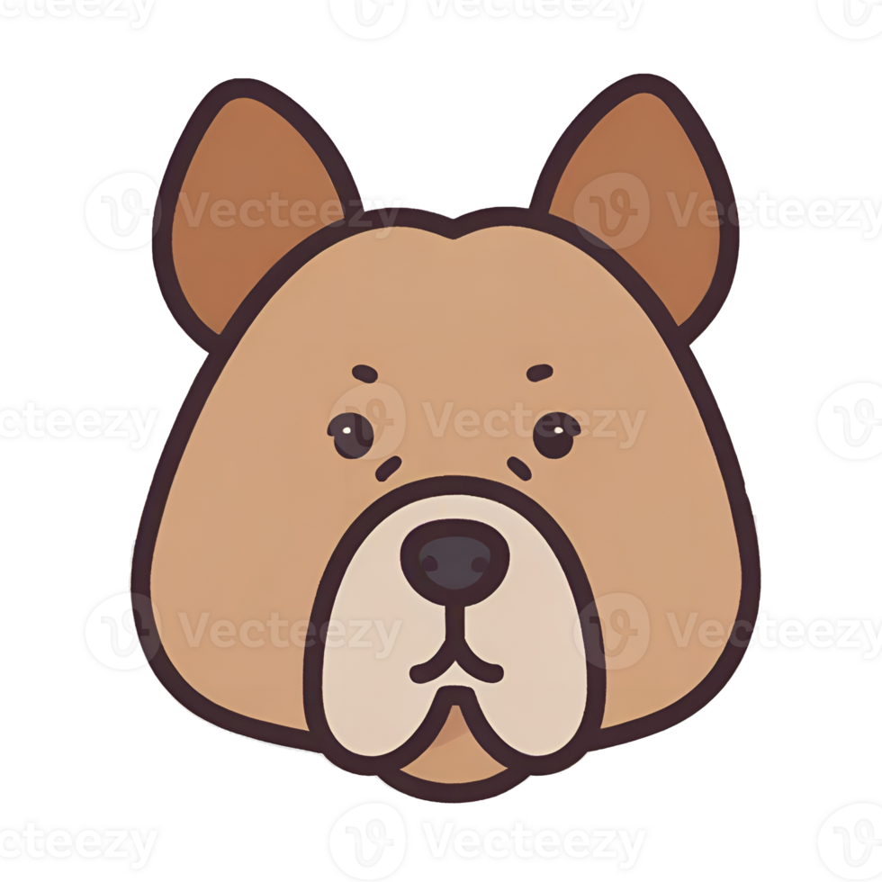 An image of a dog with a transparent background for use as an icon. png