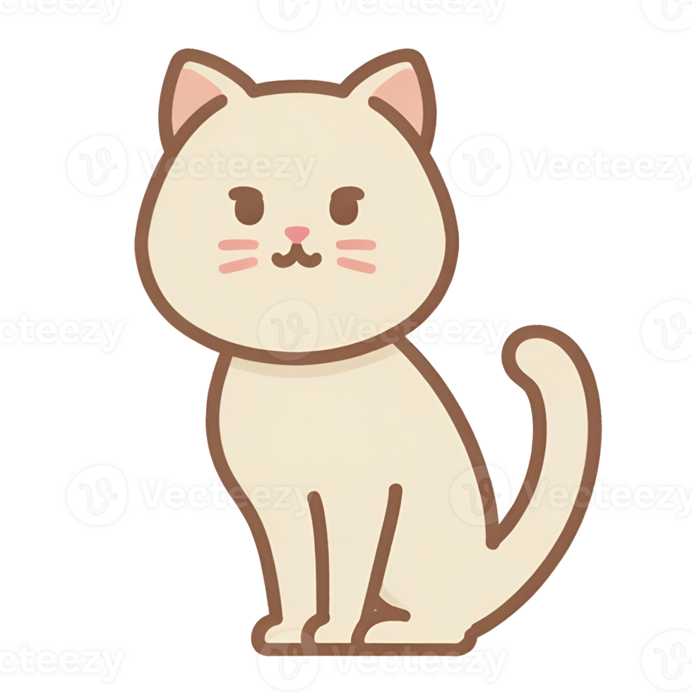 The cat icon has a transparent background and a simple design. It is also convenient and easy to navigate. png