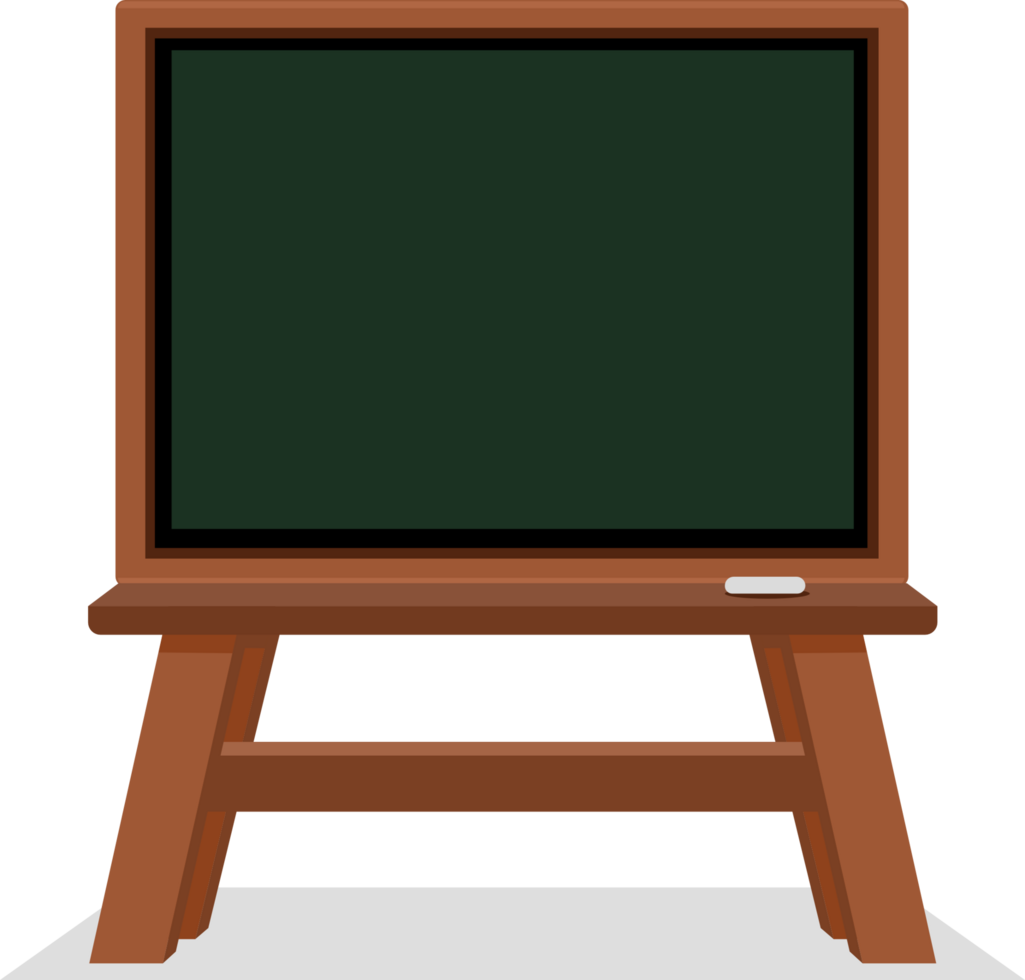 Standing blackboard illustration png