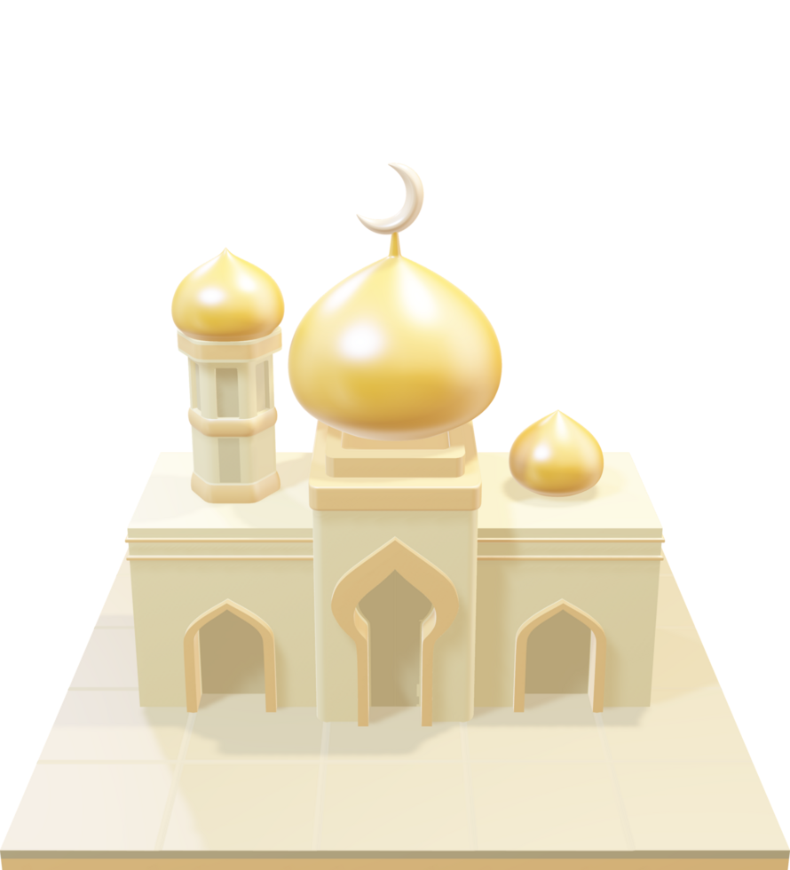 a mosque 3d png