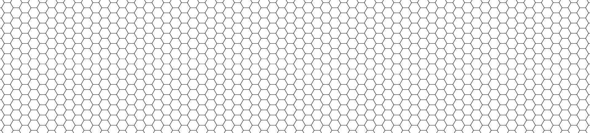 Honeycomb pattern with hexagon mesh. Texture bee comb grid. Flat illustration isolated on white background. vector
