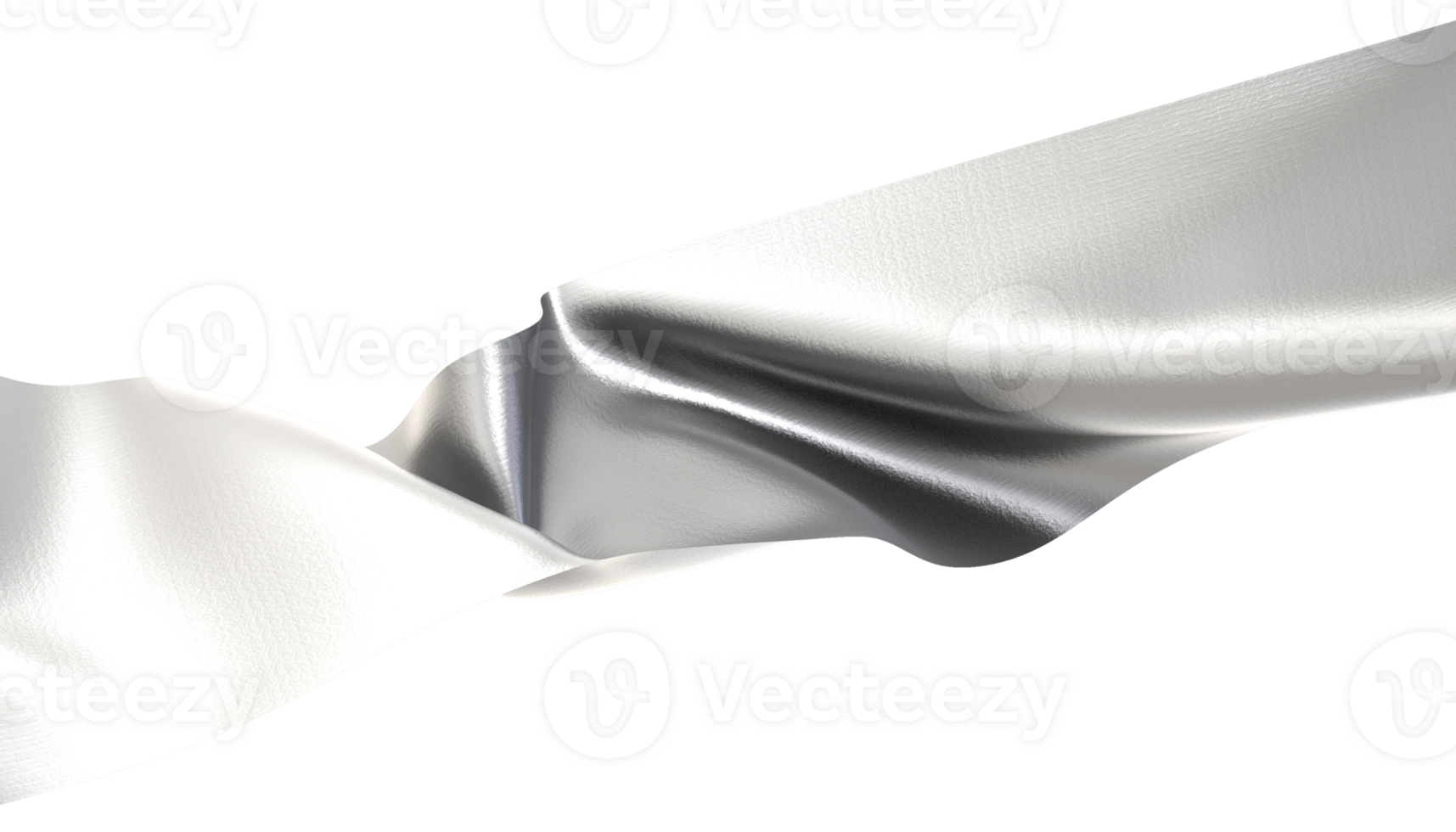 Realistic 3d White Ribbon png
