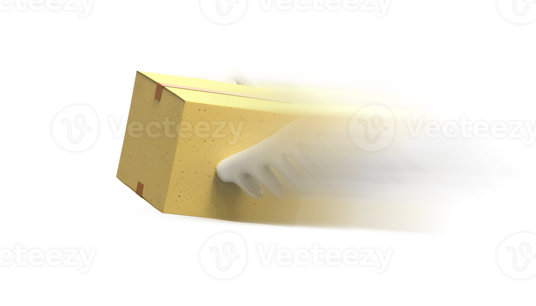 Express package delivery 3d Render png