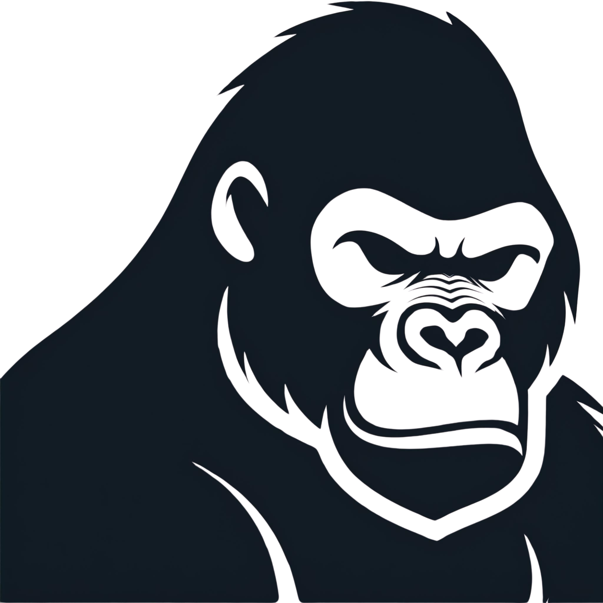 black and cartoon illustration of a Kingkong 46435844 PNG