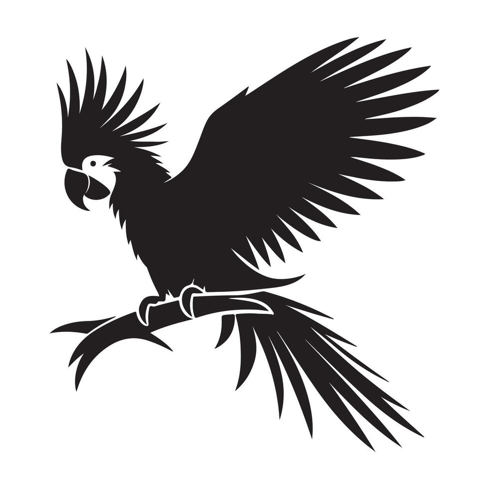 Parrot vectors silhouette